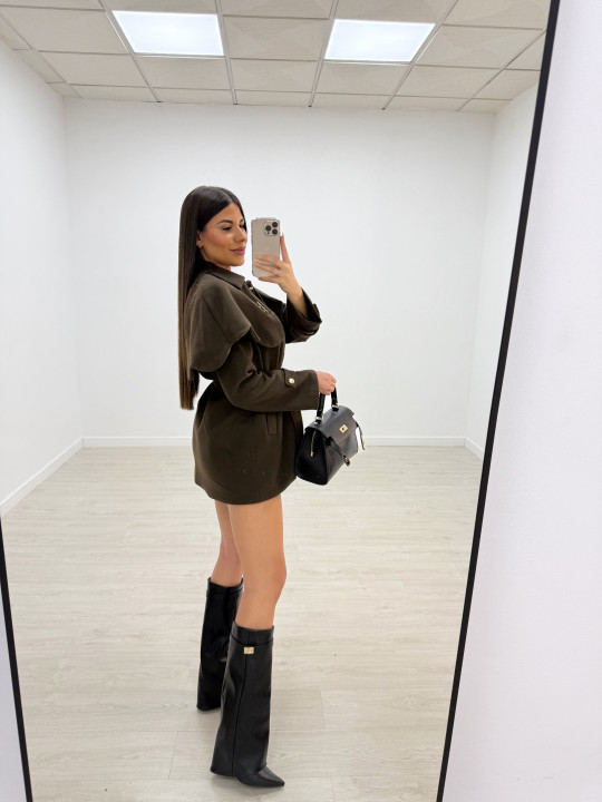 ABRIGO CAPA YSL VERDE